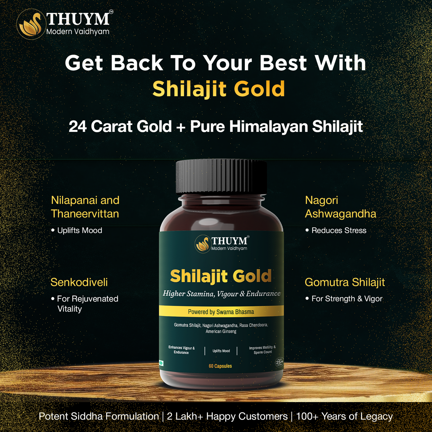 Shilajit Gold- Pack of 60 (2 Months)