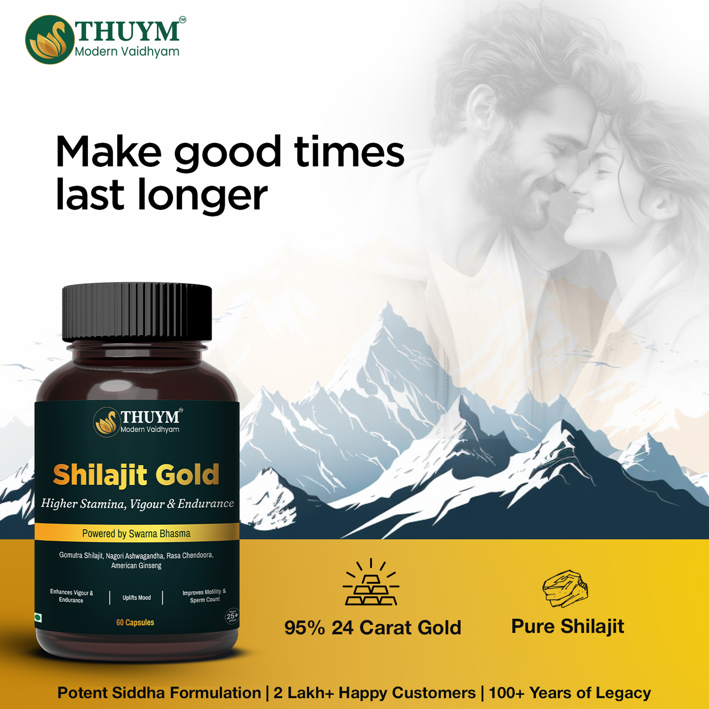 Shilajit Gold- Pack of 60 (2 Months)