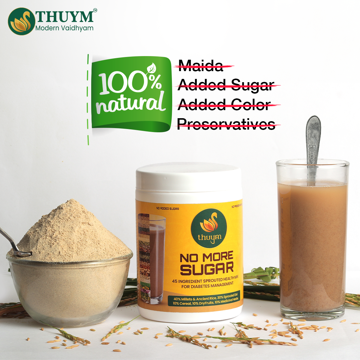 No More Sugar ā Plant-Based Daily Wellness Blend