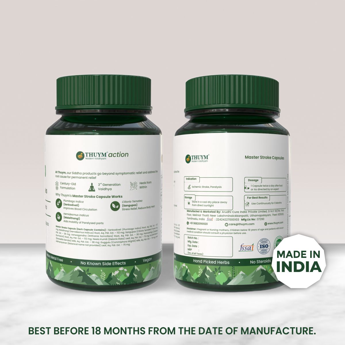 Masterstroke Supplements  Pack of 120 (2 Months)