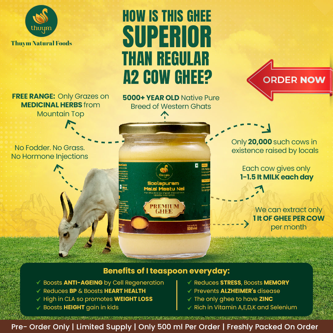 Free-Range Mountain Cow Ghee 500gm